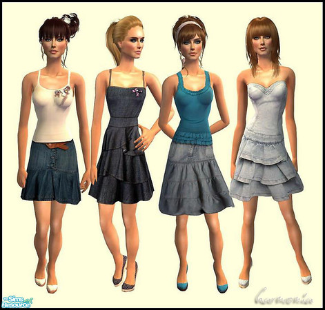 Sims 2 — Special Denim Set by Harmonia — 