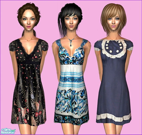 Sims 2 — 3 New Adult Outfits by Anna by annasims2 — 3 New Adult Outfits by Anna and a New Mesh included!