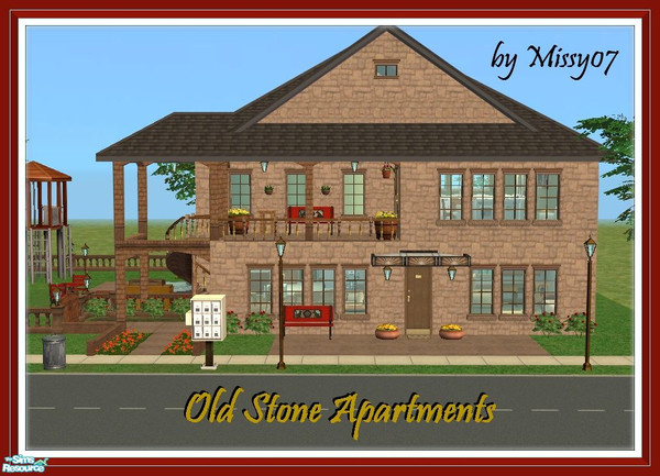 Sims 2 — Old Stone Apartments by missy_sceeter — <strong>Your Sims will LOVE</strong> this beautiful older home which has