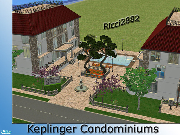 Sims 2 — Keplinger Condominiums by TheNumbersWoman — Well, Well, you all asked and I listened. Especially for arismommy