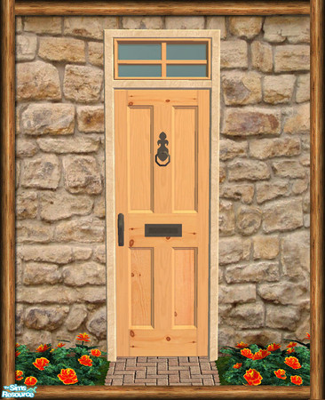 Sims 2 — Cottage Single Door - Rec 05 by Shakeshaft — Part of the first recolour set of the Cottage Build set, included