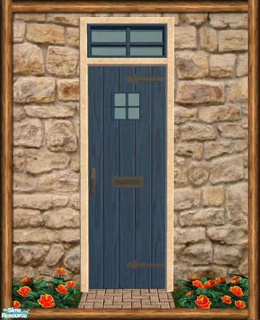 Sims 2 — Cottage Small Window Door - Rec 01 by Shakeshaft — Part of the first recolour set of the Cottage Build set,