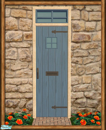 Sims 2 — Cottage Small Window Door - Rec 03 by Shakeshaft — Part of the first recolour set of the Cottage Build set,