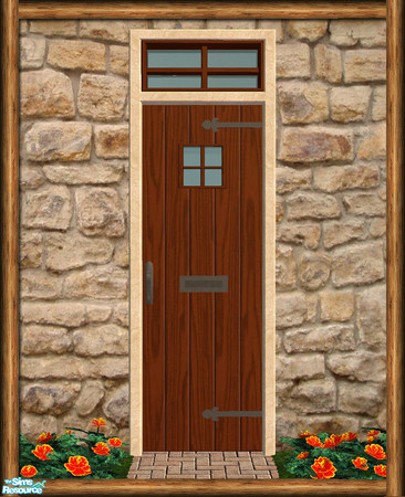 Sims 2 — Cottage Small Window Door - Rec 04 by Shakeshaft — Part of the first recolour set of the Cottage Build set,