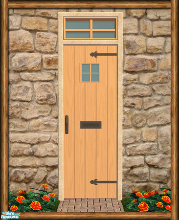 Sims 2 — Cottage Small Window Door - Rec 06 by Shakeshaft — Part of the first recolour set of the Cottage Build set,