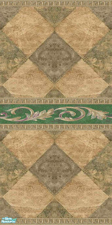 Sims 2 — Olive Green Marble Walls & Floors Set - Wall 04 by Sheera — Part of my Olive Green Marble Walls & Floors