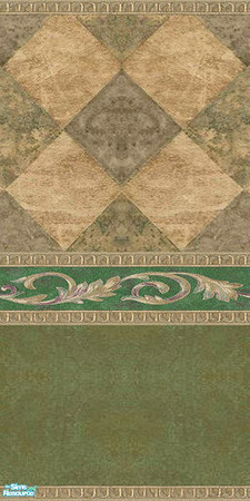 Sims 2 — Olive Green Marble Walls & Floors Set - Wall 05 by Sheera — Part of my Olive Green Marble Walls & Floors