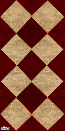 Sims 2 — Spicy Red Marble Walls & Floors Set - Wall 01 by Sheera — Part of my Spicy Red Marble Walls & Floors