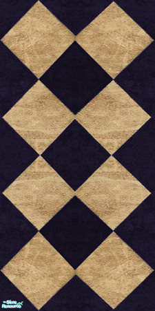 Sims 2 — Midnight Blue Marble Walls & Floors Set - Wall 01 by Sheera — Part of my Midnight Blue Marble Walls &