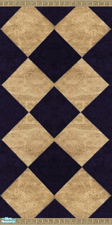 Sims 2 — Midnight Blue Marble Walls & Floors Set - Wall 02 by Sheera — Part of my Midnight Blue Marble Walls &