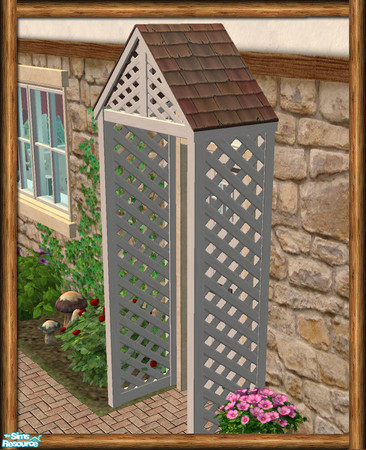 Sims 2 — Cottage Porch - Roof 02 by Shakeshaft — Part of the second set of recolours of the Cottage Build Set, included