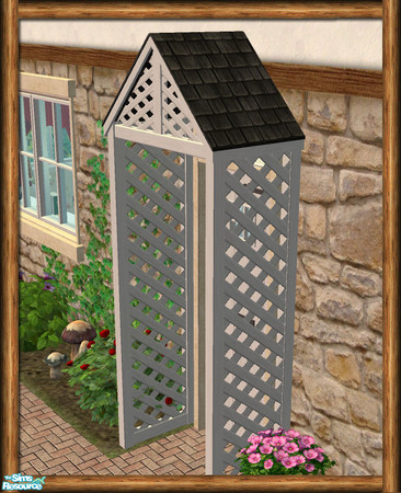 Sims 2 — Cottage Porch - Roof 03 by Shakeshaft — Part of the second set of recolours of the Cottage Build Set, included