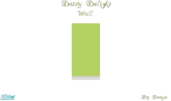 Sims 2 — Daisy Delight Bedroom Wall By Boogie by boogie woogie — Part of the Daisy Delight Bedroom Set.