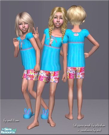Sims 2 — Adorable Sleepwears for the Little Girls I - Strawberry S. by sosliliom — *sleepwear & underwear*