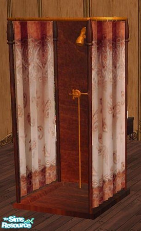 Sims 2 — Bathroom Floral - Shower by marilu — 