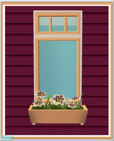 Sims 2 — Prima Single Window-Box - Flower 02 by Shakeshaft — Part of a recolour of the Prima Build Set,included recolours