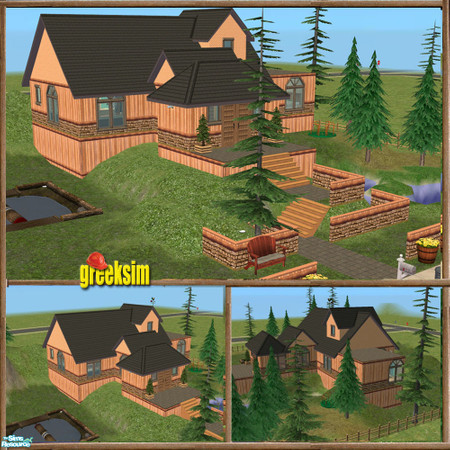 Sims 2 — grks Olympus Mountain  by greeksim — A house on the top of the Mountain to escape from the busy city.,, Have