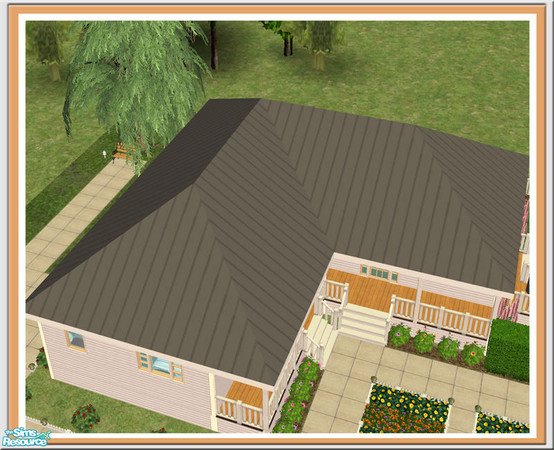 Sims 2 — Prima Roof Grey by Shakeshaft — Part of a recolour of the Prima Build Set,included recolours of the Inner and