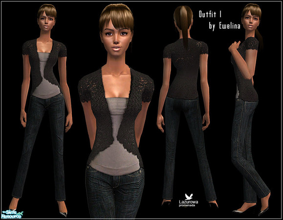 Sims 2 — Outfit I by Ewelina_ — Outfit I Recolour At first please download mesh MESHES → page 6/Mesh 105 by