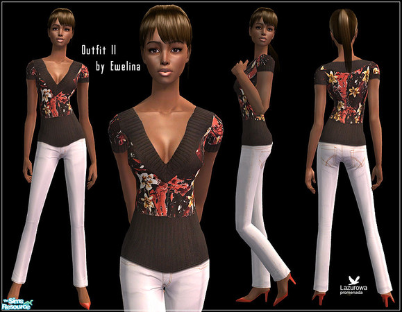 Sims 2 — Outfit II by Ewelina_ — Outfit II Recolour At first please download mesh MESHES → page 6/Mesh 105 by