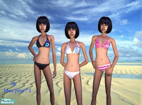 Sims 2 — Spring Aero Bikinis for Teens by Murphy75 — 3 new teen bikinis for spring!