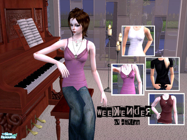 Sims 2 — Weekender by amylee22 — A new comfy set for your adult females Credit for the textures: