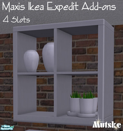 Sims 2 — Expedit Wall Bookcase by Mutske — 
