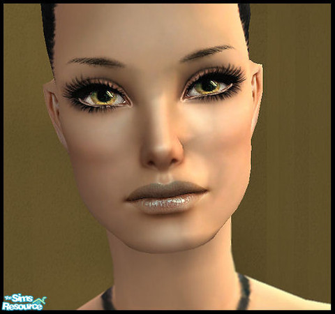 Sims 2 — CONTACT LENS SET 01 > YELLOW by KalmanKukka — Four various colours. No mesh needed.