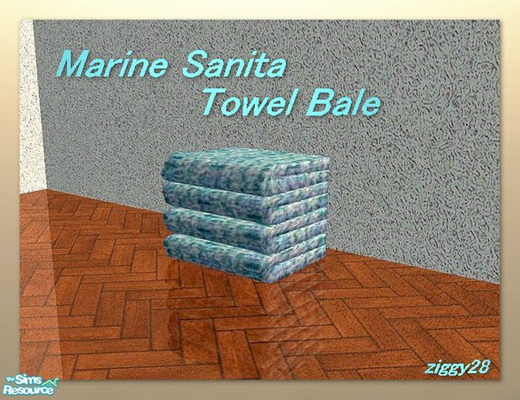 Sims 2 — Marine Sanita Towel Bale by ziggy28 — Towel bale