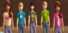 Sims 2 — Scooby T-shirt set by nikkirebel — A set of Scooby Doo themed t-shirts for your little boys and girls.