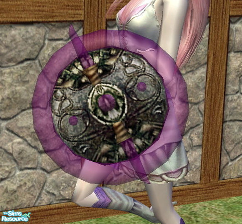 Sims 2 — Glass Shield - Purple by Daislia — New mesh left hand accessories, both gender, for teens and up, enjoy!