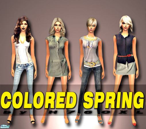Sims 2 — COLORED SPRING by H76CXL — Colored spring 2009