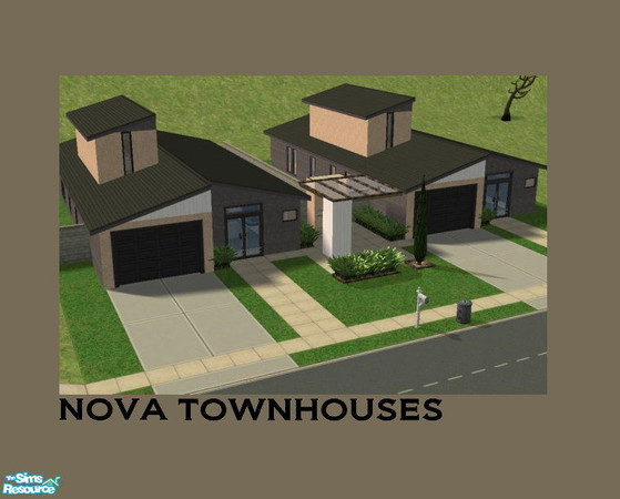 Sims 2 —  Nova Townhouses by Thefox18 — nova townhouses is a part of the set la-nova townhouses