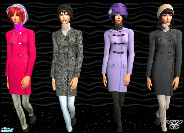 Sims 2 — Inverno by cippa1982 — 4 coats for female adult sims. Don\'t forget to download the required mesh by Glamorous