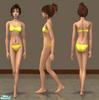 Sims 2 — yellow swimwear by abuuu — Enjoy!