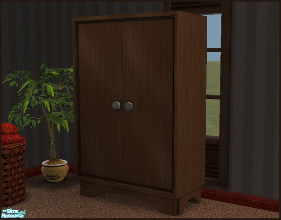 Sims 2 — Portman Bedroom - Armoire by sim_man123 — Armoire from my Portman Bedroom set. Full functional with base game