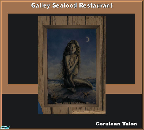 Sims 2 — Galley Seafood Restaurant Set - Mermaid and Baby by Cerulean Talon — Rough furniture with high end appliances