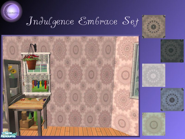 Sims 2 — D2DIndulgence Embrace Set by D2Diamond — Beautiful wallpapers for any location!