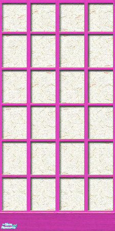 Sims 2 — Paper Screen Wall Panel - Lavender by PenelopeT — Base game compatible wall. Enjoy!