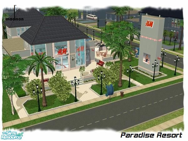 2 — H & M Fashion Center by Madisim — UPDATED FILE - 4th in the series - Paradise Resort's newest addition, packed