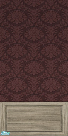 Sims 2 — IR Office Grey Recolor - Wallpaper 02 by Murano — Grey/claret wallpaper.