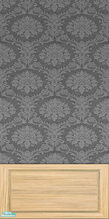 Sims 2 — IR Office Birch Recolor - Wallpaper 02 by Murano — Birch/grey wallpaper.