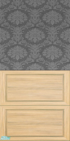 Sims 2 — IR Office Birch Recolor - Wallpaper 03 by Murano — Birch/grey wallpaper.