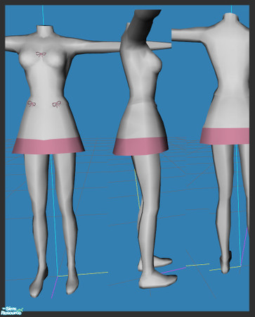 Sims 2 — Desire - Mesh by simal10 — Mesh file with alpha editable parts. All recolors are welcome!