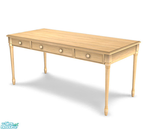 Sims 2 — IR Office Birch Recolor - Table by Murano — Birch recolor of the IR Office table.