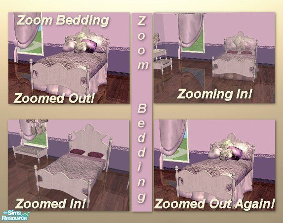Sims 2 — Romance Bedding Goesdownwithzoom Lilac by ziggy28 — Goesdownwithzoom bedding is actually a sculpture. You will