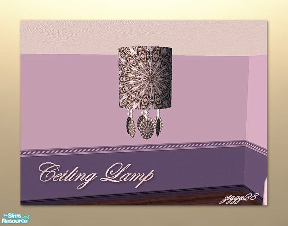 Sims 2 — Lilac Romance Ceiling Lamp by ziggy28 — Ceiling lamp