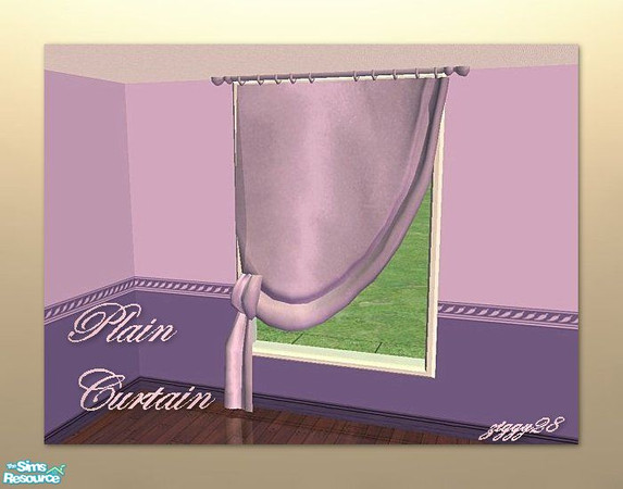 Sims 2 — Lilac Romance Plain Curtain by ziggy28 — Plain curtain