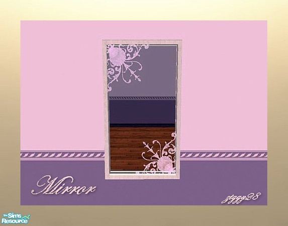Sims 2 — Lilac Romance Mirror by ziggy28 — Mirror