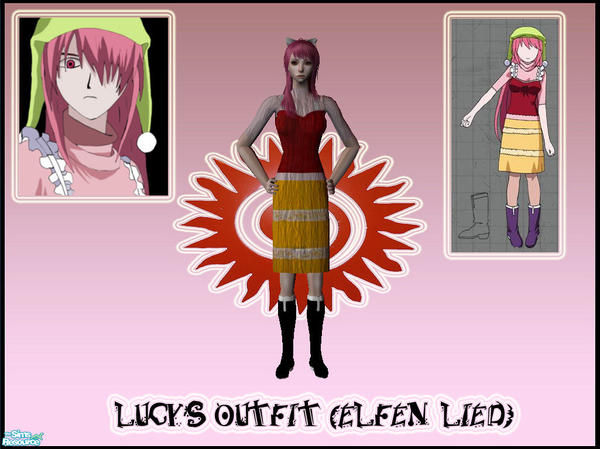 The Sims Resource - Lucy\'s Outfit from Elfen Lied